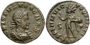 1 Follis /  AE3 Empire romain (27BC-395) Bronze Crispus (305 - 326)