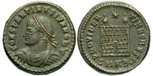 1 Follis /  AE3 Empire romain (27BC-395) Bronze Constantin I (272 - 337)