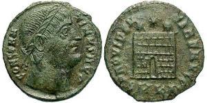 1 Follis /  AE3 Empire romain (27BC-395) Bronze Constantin I (272 - 337)