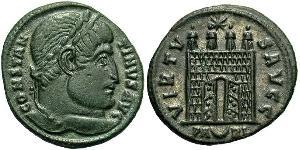 1 Follis /  AE3 Empire romain (27BC-395) Bronze Constantin I (272 - 337)