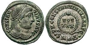1 Follis /  AE3 Empire romain (27BC-395) Bronze Constantin I (272 - 337)