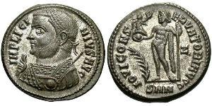 1 Follis /  AE3 Empire romain (27BC-395) Bronze Licinius I (265-324)