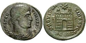 1 Follis /  AE3 Empire romain (27BC-395) Bronze Constantin I (272 - 337)