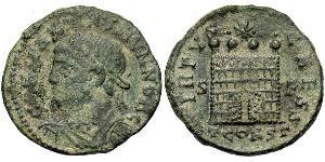 1 Follis /  AE3 Empire romain (27BC-395) Bronze Constance II (317 - 361)