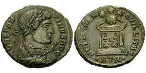 1 Follis /  AE3 Empire romain (27BC-395) Bronze Constantin I (272 - 337)