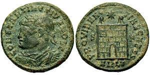 1 Follis /  AE3 Empire romain (27BC-395) Bronze Constance II (317 - 361)