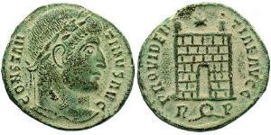1 Follis /  AE3 Empire romain (27BC-395) Bronze Constantin I (272 - 337)