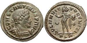 1 Follis /  AE3 Empire romain (27BC-395) Bronze Constantin I (272 - 337)