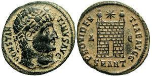 1 Follis /  AE3 Empire romain (27BC-395) Bronze Constantin I (272 - 337)