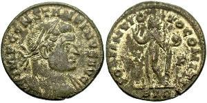 1 Follis /  AE3 Empire romain (27BC-395) Bronze Constantin I (272 - 337)