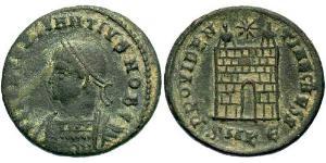 1 Follis /  AE3 Empire romain (27BC-395) Bronze Constance II (317 - 361)