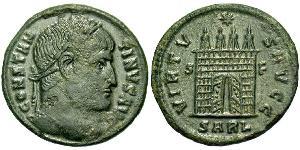 1 Follis /  AE3 Empire romain (27BC-395) Bronze Constantin I (272 - 337)