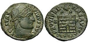 1 Follis /  AE3 Empire romain (27BC-395) Bronze Constantin I (272 - 337)