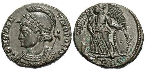 1 Follis /  AE3 Empire romain (27BC-395) Bronze Constantin I (272 - 337)
