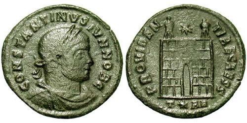 1 Follis /  AE3 Empire romain (27BC-395) Bronze Constance II (317 - 361)
