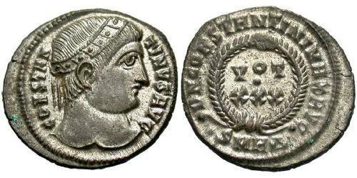 1 Follis /  AE3 Empire romain (27BC-395) Bronze Constantin I (272 - 337)