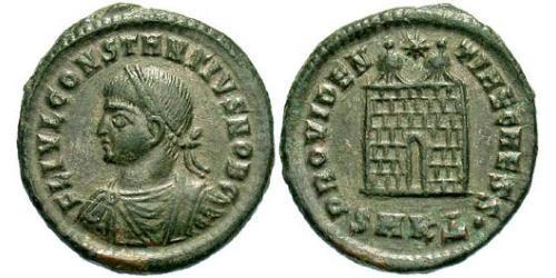 1 Follis /  AE3 Empire romain (27BC-395) Bronze Constance II (317 - 361)
