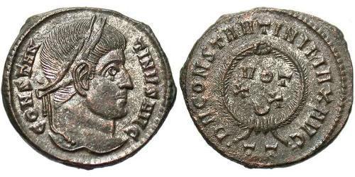 1 Follis /  AE3 Empire romain (27BC-395) Bronze Constantin I (272 - 337)