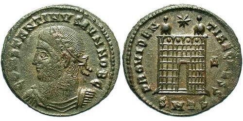 1 Follis /  AE3 Empire romain (27BC-395) Bronze Constance II (317 - 361)