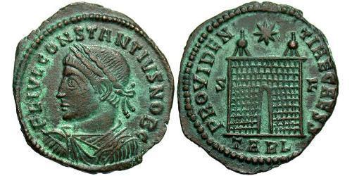 1 Follis /  AE3 Empire romain (27BC-395) Bronze Constance II (317 - 361)