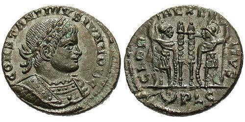 1 Follis /  AE3 Empire romain (27BC-395) Bronze Constance II (317 - 361)