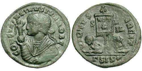 1 Follis /  AE3 Empire romain (27BC-395) Bronze Constance II (317 - 361)