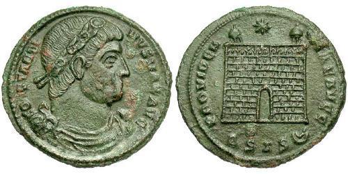 1 Follis /  AE3 Empire romain (27BC-395) Bronze Constantin I (272 - 337)