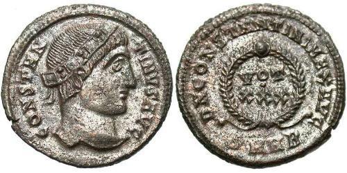 1 Follis /  AE3 Empire romain (27BC-395) Bronze Constantin I (272 - 337)