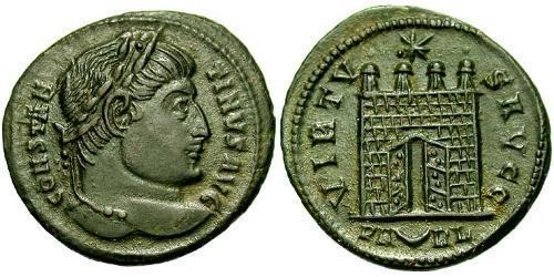 1 Follis /  AE3 Empire romain (27BC-395) Bronze Constantin I (272 - 337)