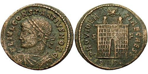 1 Follis /  AE3 Empire romain (27BC-395) Bronze Constance II (317 - 361)