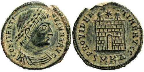 1 Follis /  AE3 Empire romain (27BC-395) Bronze Constantin I (272 - 337)