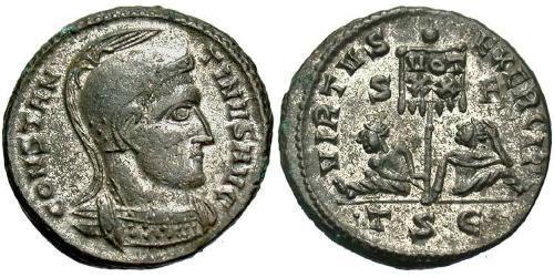 1 Follis /  AE3 Empire romain (27BC-395) Bronze Constantin I (272 - 337)