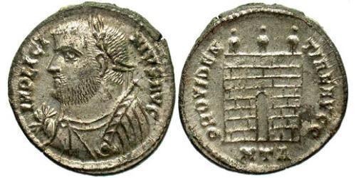 1 Follis /  AE3 Empire romain (27BC-395) Bronze Licinius I (265-324)