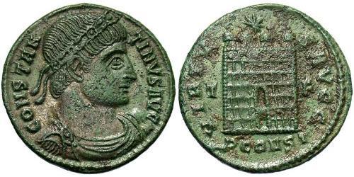1 Follis /  AE3 Empire romain (27BC-395) Bronze Constantin I (272 - 337)