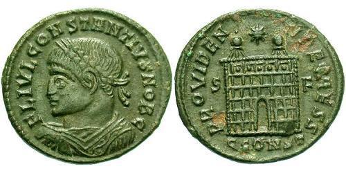 1 Follis /  AE3 Empire romain (27BC-395) Bronze Constance II (317 - 361)
