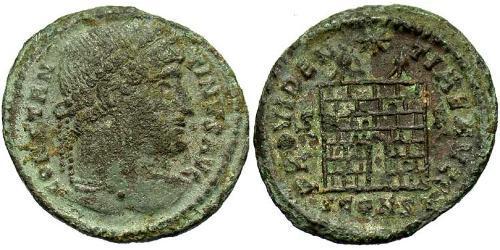 1 Follis /  AE3 Empire romain (27BC-395) Bronze Constantin I (272 - 337)