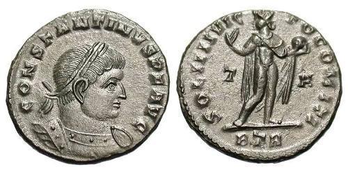 1 Follis /  AE3 Empire romain (27BC-395) Bronze Constantin I (272 - 337)