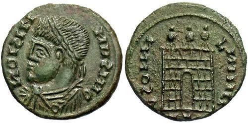 1 Follis /  AE3 Empire romain (27BC-395) Bronze Constantin I (272 - 337)