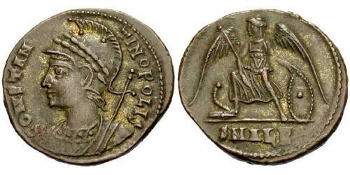 1 Follis /  AE3 Empire romain (27BC-395) Bronze Constantin I (272 - 337)