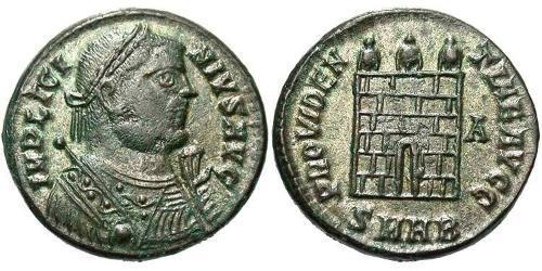 1 Follis /  AE3 Empire romain (27BC-395) Bronze Licinius I (265-324)