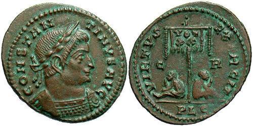 1 Follis /  AE3 Empire romain (27BC-395) Bronze Constantin I (272 - 337)