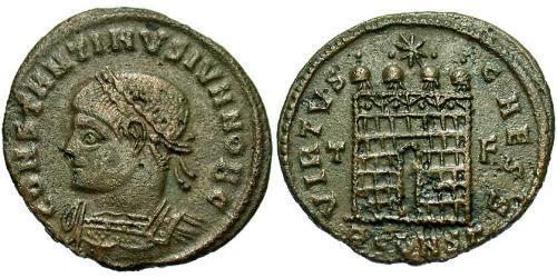 1 Follis /  AE3 Empire romain (27BC-395) Bronze Constance II (317 - 361)