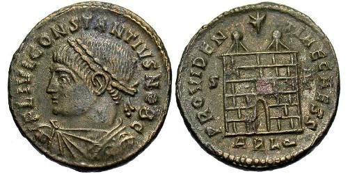 1 Follis /  AE3 Empire romain (27BC-395) Bronze Constance II (317 - 361)