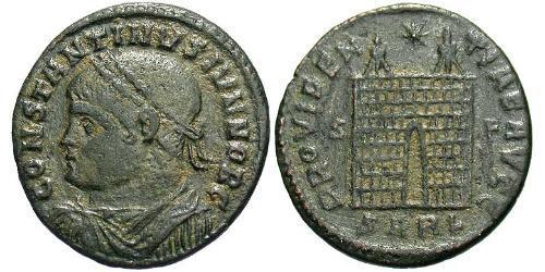 1 Follis /  AE3 Empire romain (27BC-395) Bronze Constantin I (272 - 337)