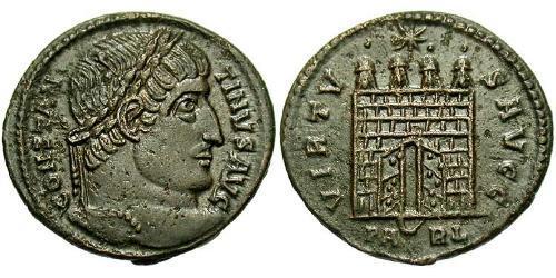 1 Follis /  AE3 Empire romain (27BC-395) Bronze Constantin I (272 - 337)