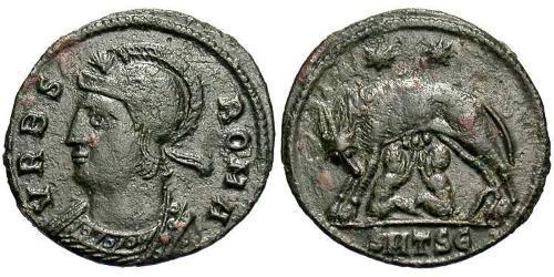 1 Follis /  AE3 Empire romain (27BC-395) Bronze Constantin I (272 - 337)