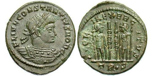 1 Follis /  AE3 Empire romain (27BC-395) Bronze Constance II (317 - 361)