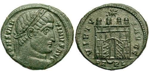 1 Follis /  AE3 Empire romain (27BC-395) Bronze Constantin I (272 - 337)