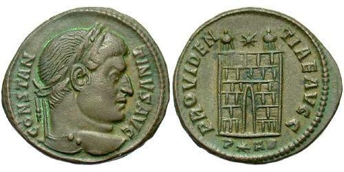 1 Follis /  AE3 Empire romain (27BC-395) Bronze Constantin I (272 - 337)