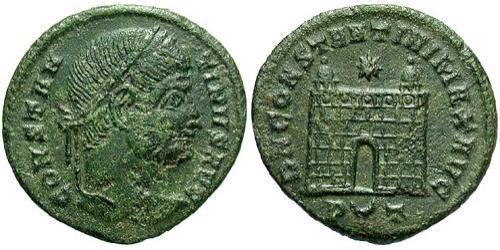 1 Follis /  AE3 Empire romain (27BC-395) Bronze Constantin I (272 - 337)